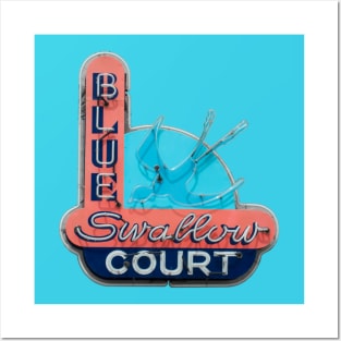 Blue Swallow Court Motel Posters and Art